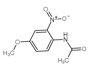 4-甲氧基-2-硝基乙酰苯胺结构式