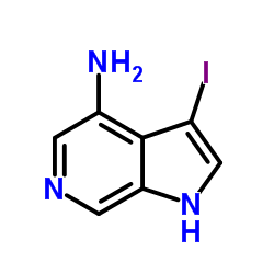 4-Amino-3-iodo-6-azaindole结构式