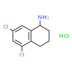 5,7-Dichloro-1,2,3,4-tetrahydronaphthalen-1-amine hydrochloride structure