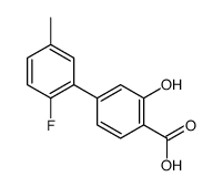 4-(2-fluoro-5-methylphenyl)-2-hydroxybenzoic acid结构式