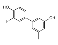 2-fluoro-4-(3-hydroxy-5-methylphenyl)phenol Structure