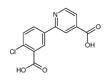 2-(3-carboxy-4-chlorophenyl)pyridine-4-carboxylic acid Structure