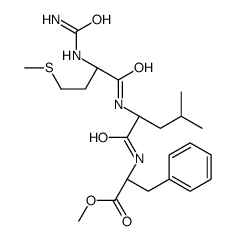 N(alpha)-carbamoylmethionyl-leucyl-phenylalanine methyl ester结构式