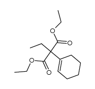 ethyl-cyclohex-1-enyl-malonic acid diethyl ester结构式