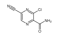 3-chloro-5-cyano-2-pyrazinecarboxamide结构式