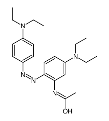 N-[5-(diethylamino)-2-[[4-(diethylamino)phenyl]diazenyl]phenyl]acetamide Structure