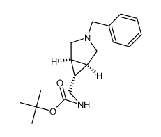 叔-丁基(((1R,5S,6s)-3-苯甲基-3-氮杂二环[3.1.0]己烷-6-基)甲基)氨基甲酯结构式