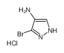 5-bromo-1H-pyrazol-4-amine,hydrochloride Structure