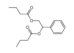 1-phenyl-1,2-ethanediol di-n-butyrate Structure