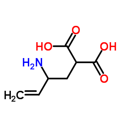 2-(2-aminobut-3-enyl)propanedioic acid Structure