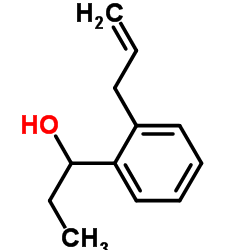 Benzenemethanol,-alpha--ethyl-2-(2-propenyl)- (9CI) structure