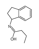 N-(2,3-dihydro-1H-inden-1-yl)butanamide结构式