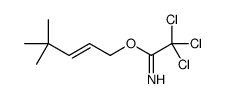 4,4-dimethylpent-2-enyl 2,2,2-trichloroethanimidate结构式