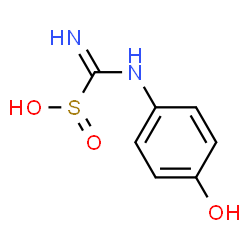 (4-HYDROXYANILINO)(IMINO)METHANESULFINIC ACID Structure