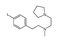 N-(2-(4-iodophenyl)ethyl)-N-methyl-2-(1-pyrrolidinyl)ethylamine结构式