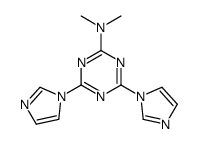 4,6-Di-1H-imidazol-1-yl-N,N-dimethyl-1,3,5-triazin-2-amine picture