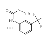 4-[3-(TRIFLUOROMETHYL)PHENYL]SEMICARBAZIDE HYDROCHLORIDE结构式