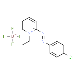 2-((p-Chlorophenyl)azo)-1-ethylpyridiniumtetrafluoroborate结构式