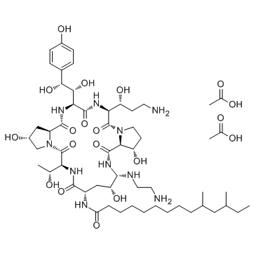 醋酸卡泊芬净结构式