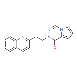 2-(2-(Quinolin-2-yl)ethyl)pyrrolo[1,2-d][1,2,4]triazin-1(2H)-one结构式