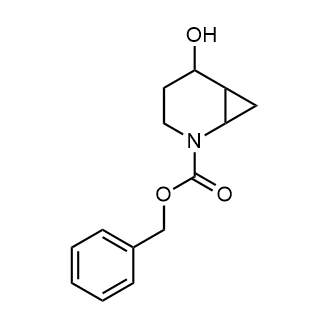 Benzyl5-hydroxy-2-azabicyclo[4.1.0]heptane-2-carboxylate Structure