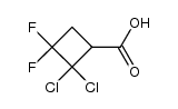 2,2-dichloro-3,3-difluorocyclobutanecarboxylic acid Structure