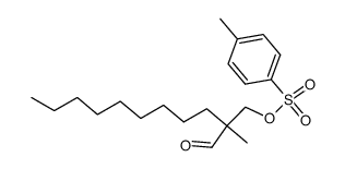 2-methyl-2-(toluene-4-sulfonyloxymethyl)-undecanal结构式