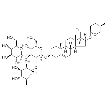 纤细薯蓣皂苷结构式