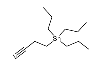 3-tripropylstannyl-propionitrile结构式