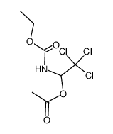 (1-acetoxy-2,2,2-trichloro-ethyl)-carbamic acid ethyl ester结构式