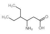 3-氨基-4-乙基己酸结构式