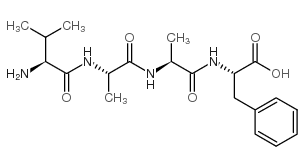 H-VAL-ALA-ALA-PHE-OH structure