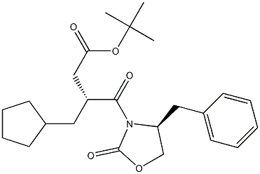 (R)-tert-butyl 4-((S)-4-benzyl-2-oxooxazolidin-3-yl)-3-(cyclopentylmethyl)-4-oxobutanoate Structure