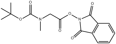 1,3-dioxo-2,3-dihydro-1H-isoindol-2-yl 2-{[(tert-butoxy)carbonyl](methyl)amino}acetate结构式