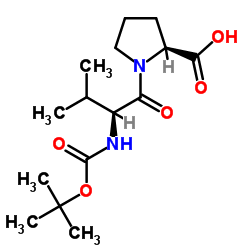 Boc-val-pro-oh Structure