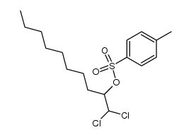 1,1-dichloro-2-decanol 4-methylbenzenesulfonate结构式