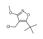 5-tert-butyl-4-chloromethyl-3-methoxyisoxazole结构式