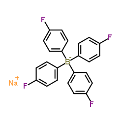 Sodium tetrakis(4-fluorophenyl)borate(1-) Structure