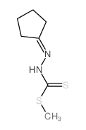 Hydrazinecarbodithioicacid, 2-cyclopentylidene-, methyl ester Structure