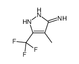 4-methyl-5-(trifluoromethyl)-1H-pyrazol-3-amine结构式