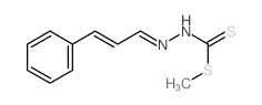 N-(cinnamylideneamino)-1-methylsulfanyl-methanethioamide Structure