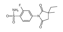 4-(3-ethyl-3-methyl-2,5-dioxopyrrolidin-1-yl)-2-fluorobenzenesulfonamide Structure