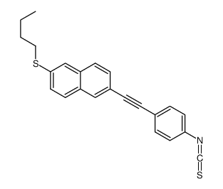 2-butylsulfanyl-6-[2-(4-isothiocyanatophenyl)ethynyl]naphthalene Structure