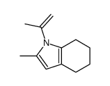 1H-Indole,4,5,6,7-tetrahydro-2-methyl-1-(1-methylethenyl)-(9CI)结构式