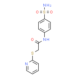 2-(pyridin-2-ylsulfanyl)-N-(4-sulfamoylphenyl)acetamide结构式