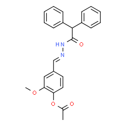 4-[2-(diphenylacetyl)carbonohydrazonoyl]-2-methoxyphenyl acetate picture