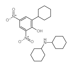 2-CYCLOHEXYL-4,6-DINITROPHENOL DICYCLO HEXYLAMINE Structure