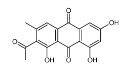 2-Acetyl-1,6,8-trihydroxy-3-methylanthraquinone structure