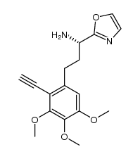 (S)-3-(2-ethynyl-3,4,5-trimethoxyphenyl)-1-(oxazol-2-yl)propan-1-amine Structure