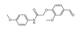 2-(4-FORMYL-2-METHOXY-PHENOXY)-N-(4-METHOXY-PHENYL)-ACETAMIDE structure